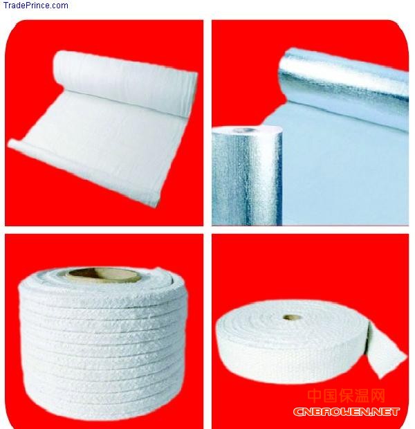 陶瓷纤维纺织品*（布带绳纱线）