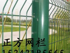 供应正方网栏桃型柱护栏网 园林防护网 小区隔离栅 图1