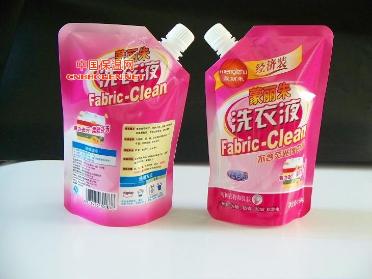 供应自立吸嘴洗衣液袋、洗手液包装袋