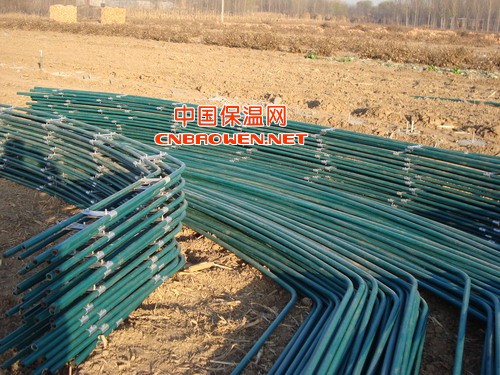 钢管镀塑腹膜大棚骨架机大棚骨架天亿温室工程