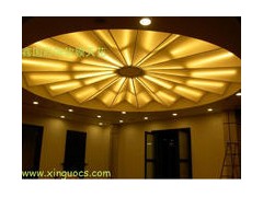 鑫国彩饰软膜天花 喷绘天花 艺术造型天花 
