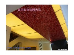 鑫国彩饰软膜天花 喷绘天花 艺术造型天花 
