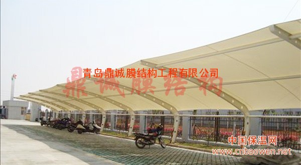 高尔夫膜结构、遮阳棚膜结构、污水处理膜结构