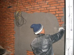 球硅建筑复合保温材料QF1-02 施工现场