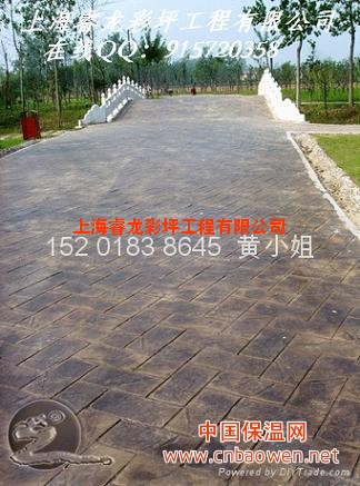 供应上海睿龙低碳公园人行道彩坪YR仿古地坪，仿古砖路面地坪