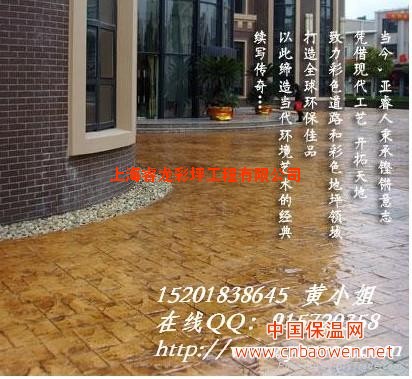 供应上海睿龙新一代创意彩坪YR彩色压模地坪，彩色压印地坪