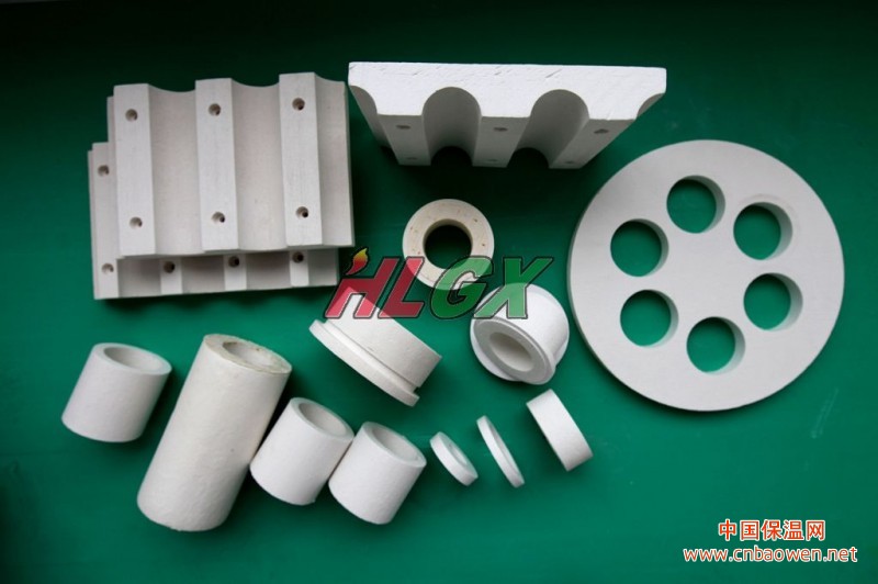 济南火龙加工订制耐火硅酸铝异型件、高温帽口、看火孔、保温件