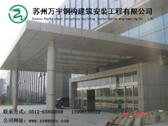 工雨棚苏州雨篷铝合金雨棚厂图2