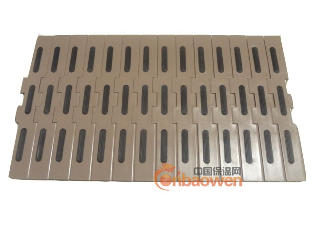 塑钢防滑输送链板 加胶皮防滑输送带