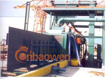 供应钢板表面抛光机、钢板滚动喷砂机