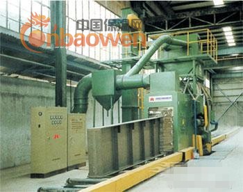 青岛钢结构通过式表面抛砂机