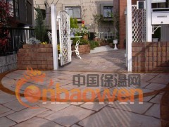 彩色艺术压膜地坪，艺术压花地坪厂家特价供应图3