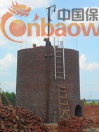55米砖砌烟囱新建
