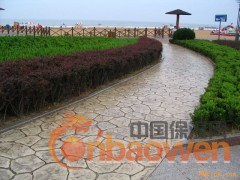 河南压模艺术地坪|压模仿古地坪|透水地坪施工|压花地坪图2