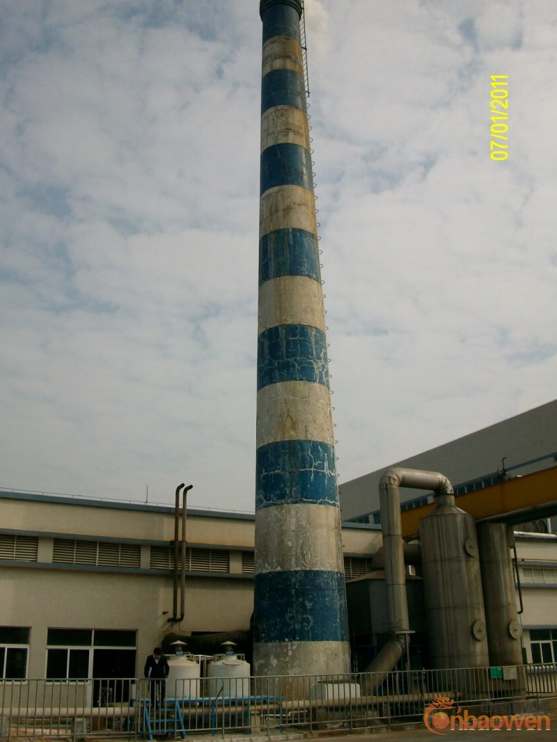 70米烟囱防腐70米烟囱安装平台