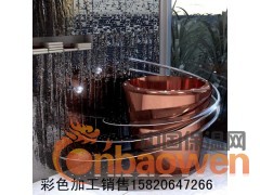 钛金方管 不锈钢镀金管/玫瑰金/黑钛金/  彩色管厂图2