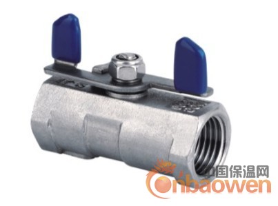 不锈钢一片式蝶型手柄球阀