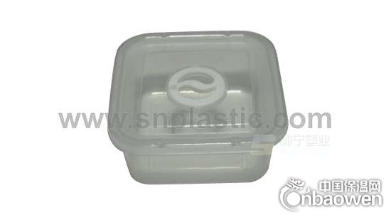 9*9*4方形塑料保鲜盒0.3L方形塑料保鲜盒