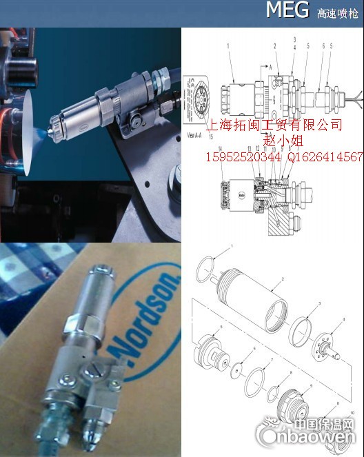 nordson三片罐制罐喷枪
