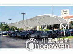 供应膜结构 张拉膜 停车棚 汽车膜结构停车棚图片 中天立美图3