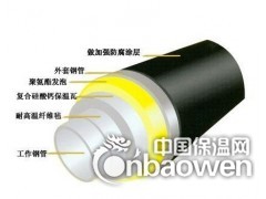 高密度聚乙烯聚氨酯发泡保温钢管厂家，城市供暖热力管道图2