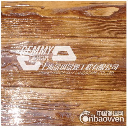 仿木纹压模地坪仿木纹压痕路面