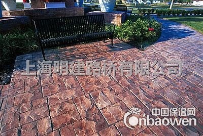 找艺术压模地坪-来明建彩坪