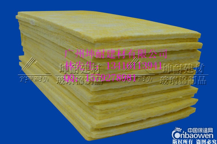 鹰潭市48kg/25mm离心玻璃棉板 隔音玻璃棉