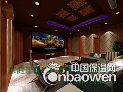"简欧客厅装修效果图影音室设计施工图录音棚装修酒吧KTV隔音图3