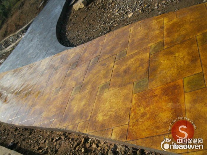 压花地坪_彩色压花地坪_艺术压花地坪