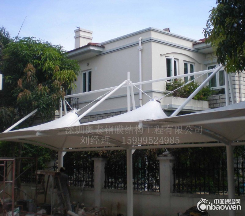 深圳张拉膜厂家承包沙河高尔夫车棚膜结构