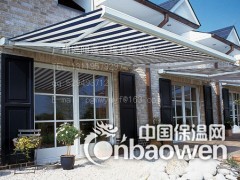 广州别墅电动伸缩遮阳蓬，法式蓬，西瓜蓬图2