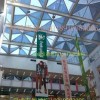商场中庭遥控电动升降吊广告条幅装置