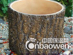 聚氨酯硬泡花盆 聚氨酯花盆 仿木花盆 PU花盆图2
