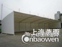 盐城白色膜结构车棚定做 白色车棚安装 白色车棚膜布批发图2