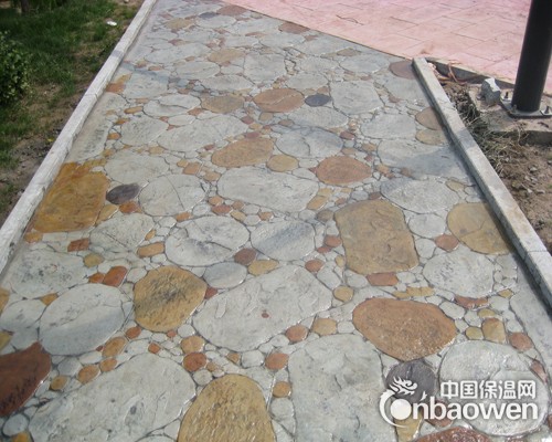 武威压花地坪，模具，材料供应西安峰顶厂