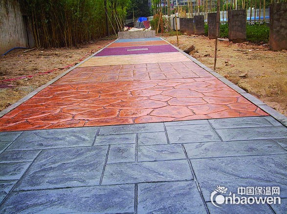 甘南压花地坪，小区艺术压花压模公司