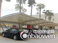 膜结构简易车棚、七字梁车棚、拱形车棚、工字梁车篷图2