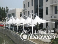 膜结构简易车棚、七字梁车棚、拱形车棚、工字梁车篷图3