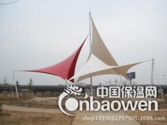膜结构景观棚、张拉膜、户外景观制作、景观标志图2