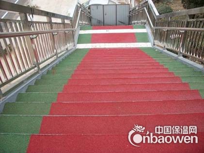 青岛彩色马路，彩色路面，彩色警示路面