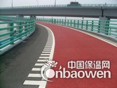 青岛彩色马路，彩色路面，彩色警示路面图3