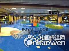 会展中心地面装饰 自流平彩砂地坪材料 耐磨抑菌图3