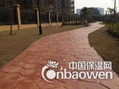 彩色艺术水泥压花地面图2