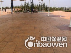 彩色艺术水泥压花地面图3