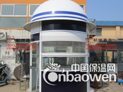 赛帝带帽圆柱钢结构治安保安治安警务亭图2