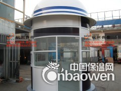 赛帝带帽圆柱钢结构治安保安治安警务亭图3