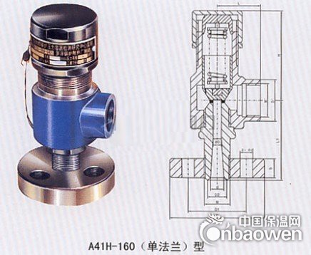 A41单法兰型微启式安全阀