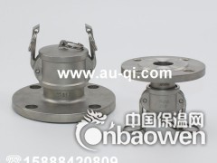 阳端法兰快速接头 F型带法兰接头 圆法兰快速接头图2