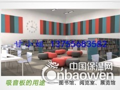 井冈山阅览室吸音装饰板，体育馆阻燃吸音板图3